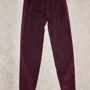 PINK Victoria's Secret Maroon Leggings